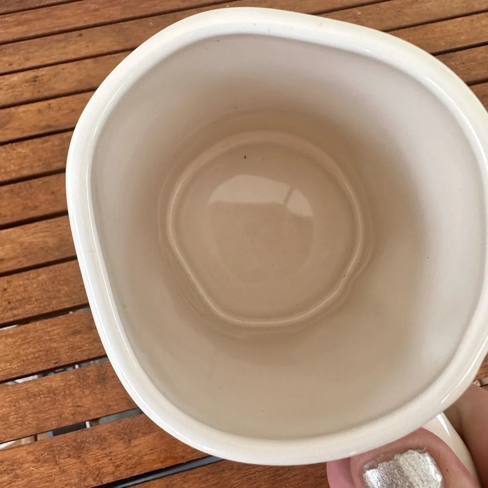 Rae Dunn ceramic “Hot Chick” cream colored mug